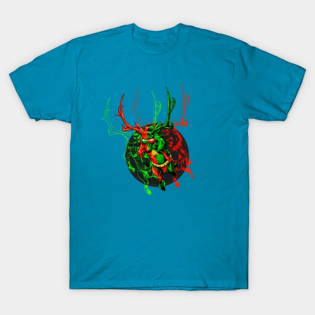 3-D Deer - 2 T-Shirt by ThirteenthFloor